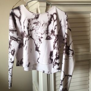 Marble crop top